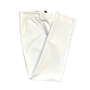 Vince Camuto White Pants Womens Size 4 Tapered Leg Stretch Mid Rise Summer Basic